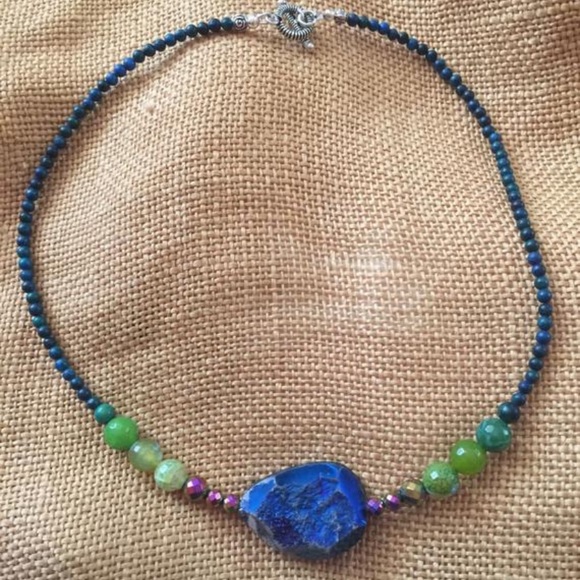 Handcrafted Beaded Necklace Zumbador - Picture 3 of 4